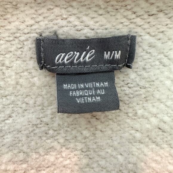 AERIE | Leopard Print Sweatshirt Tan Pink Pullover Cozy Animal Print | Medium - Picture 5 of 7